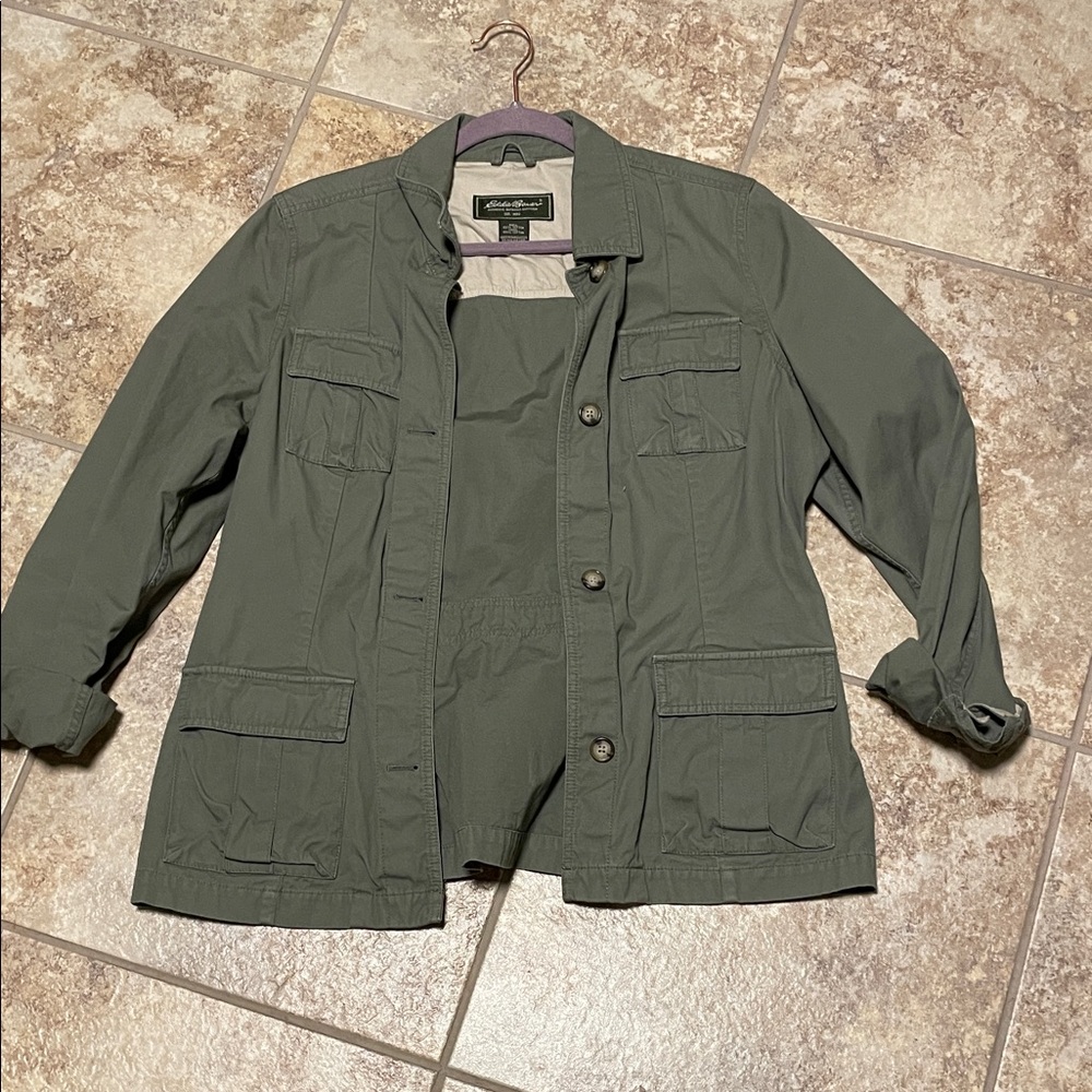 Eddie Bauer Olive Utility Jacket